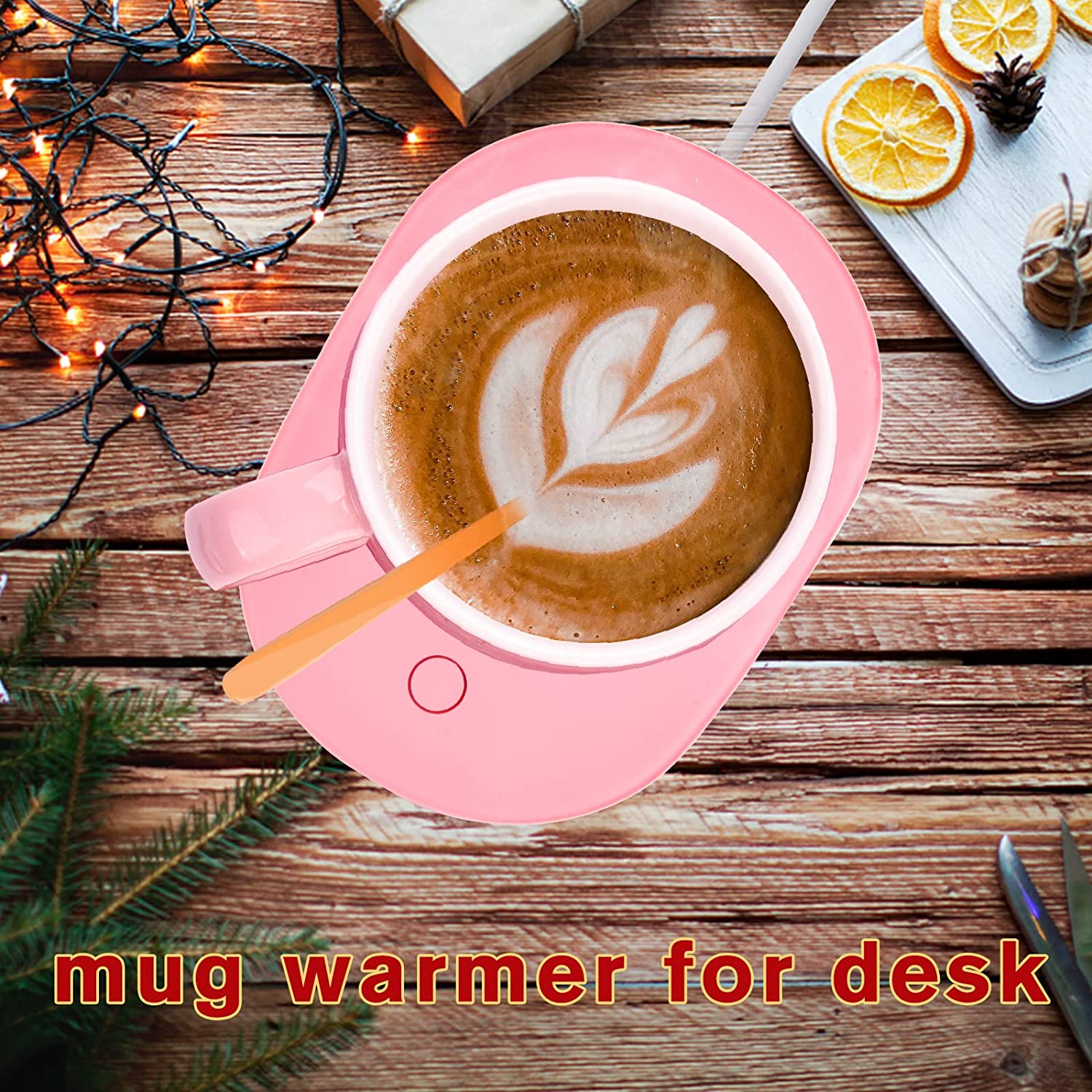 Mug Warmer，Coffee Warmer for Desk Coffee Cup Warmer Auto Shut Off，Smart Candle Warmer With 3 Temp Settings，Electric Beverage Warmer Plate for Coffee，Cocoa，Tea，Water and Milk (Not Include Cup)