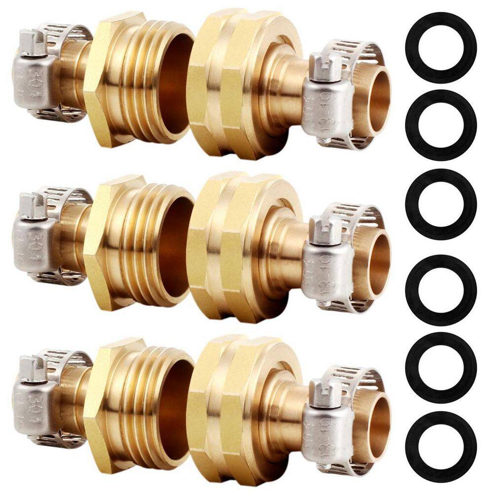 Dyiom Fit for 34 in. Garden Hose Repair Connectorg (3-Set) B08GCBZ3NK