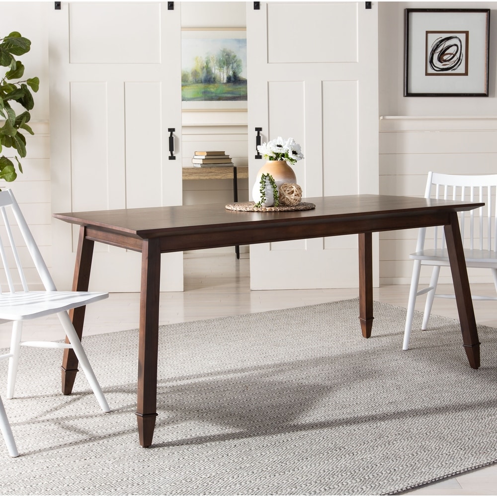 SAFAVIEH Brayson Mahogany Wood Rectangle Dining Table   66.9\