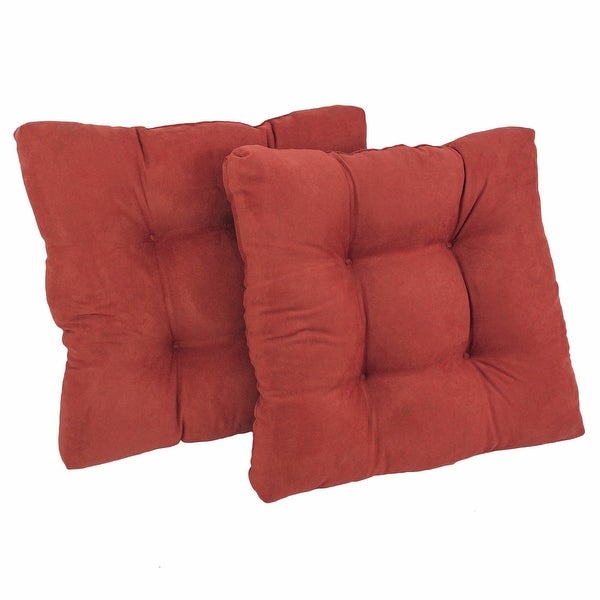 19-inch Square Microsuede Chair Cushion (Set of 1， 2， or 4) - 19 x 19