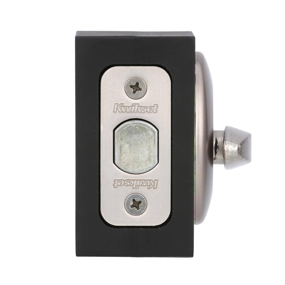 Kwikset 663 Single-Sided Deadbolt in Satin Nickel with Microban Antimicrobial Technology 663 15 CP RCL RCS