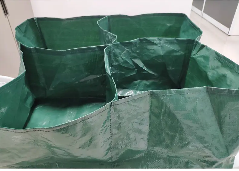 Garden Plastic Grow Bags Green Seedling Bag Fabric Plant Grow Bags Seedling Bed Greenhouse Vegetable Seedling Pot