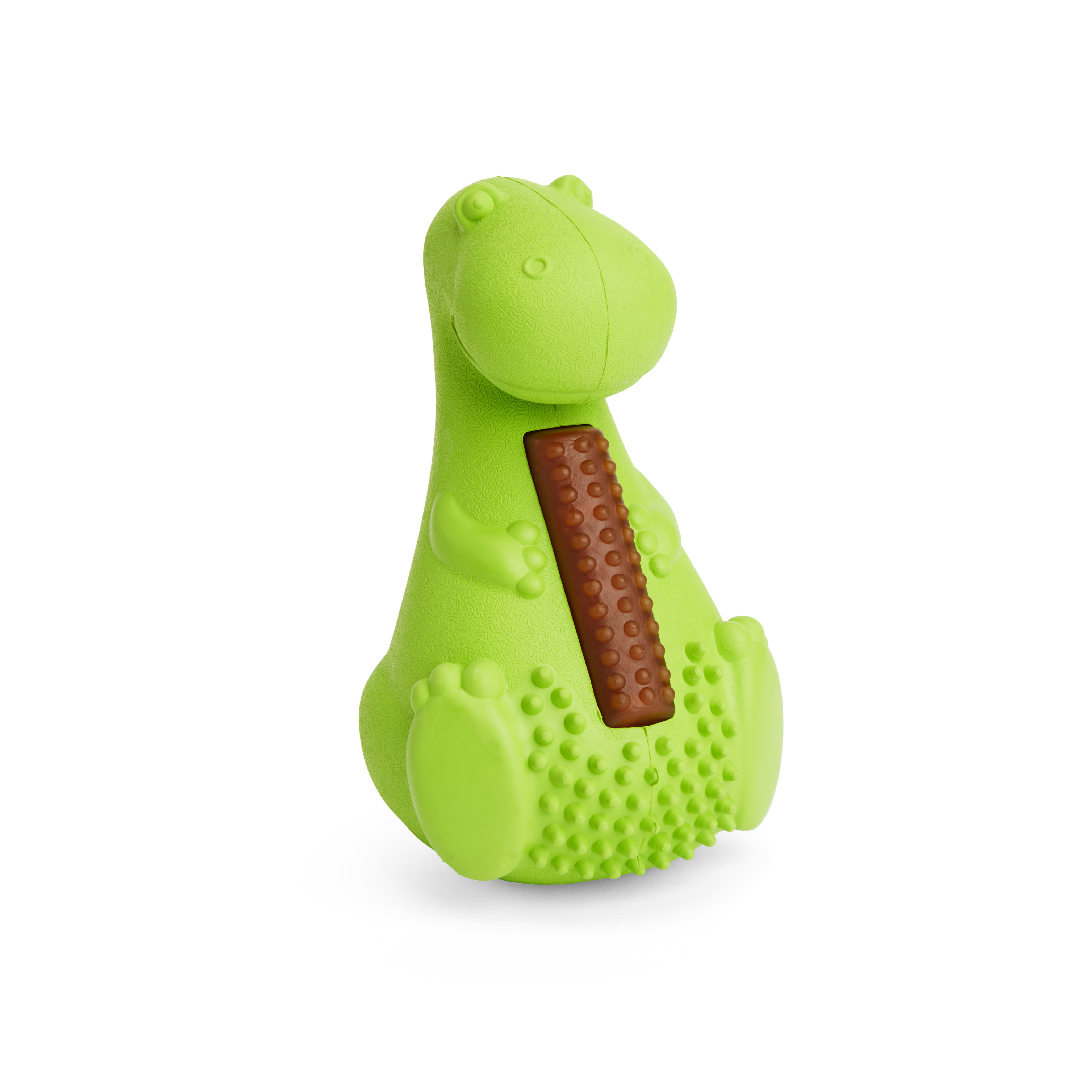 LEAPS  BOUNDS Wobble Dino Treat Dog Toy， Small