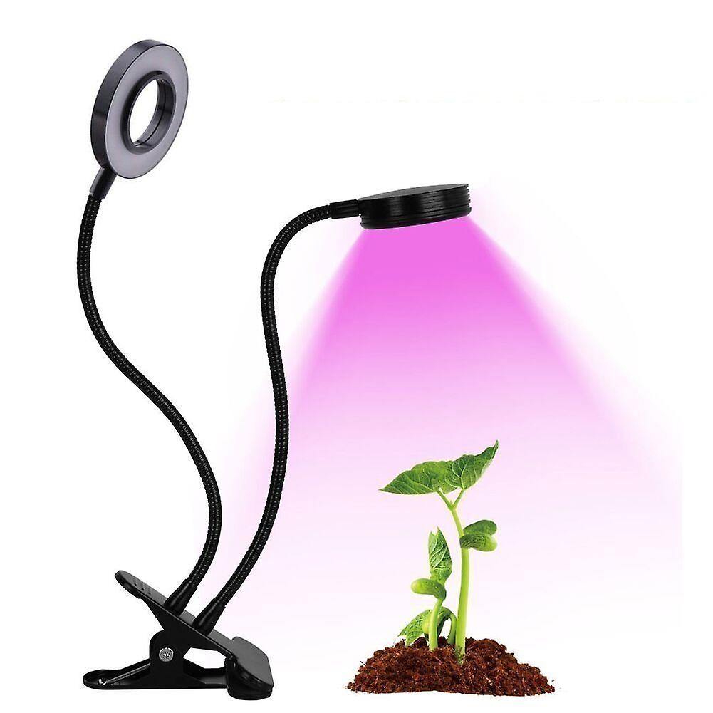 Usb Led Plant Grow Light Dual Head Plant Growing Lamp Dimmable Clip Plant Growing Lamp