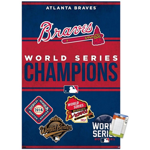 Trends International Mlb Atlanta Braves Champions 23 Unframed Wall Poster Prints