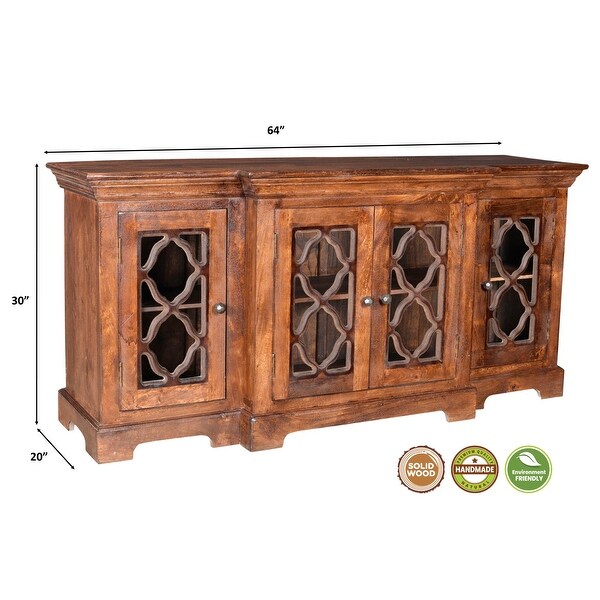 Aubrey 4-door Wood TV Stand