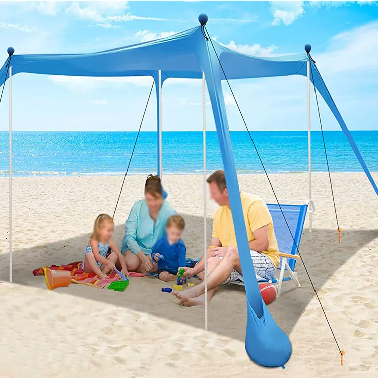 Customized Logo beach canopy sun shade/pop up beach tent sun shelter awning anti uv waterproof outdoor sun