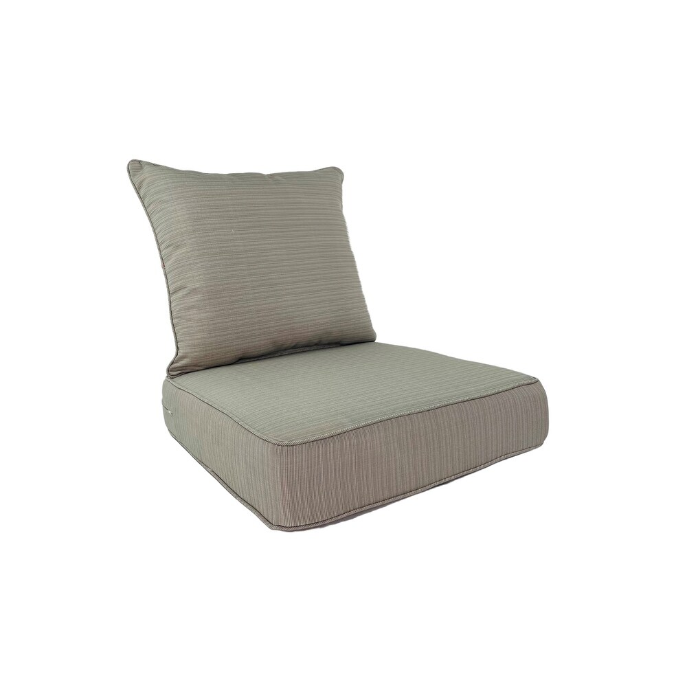 Outdoor Deep Seat Club Cushion Set of Two   24\