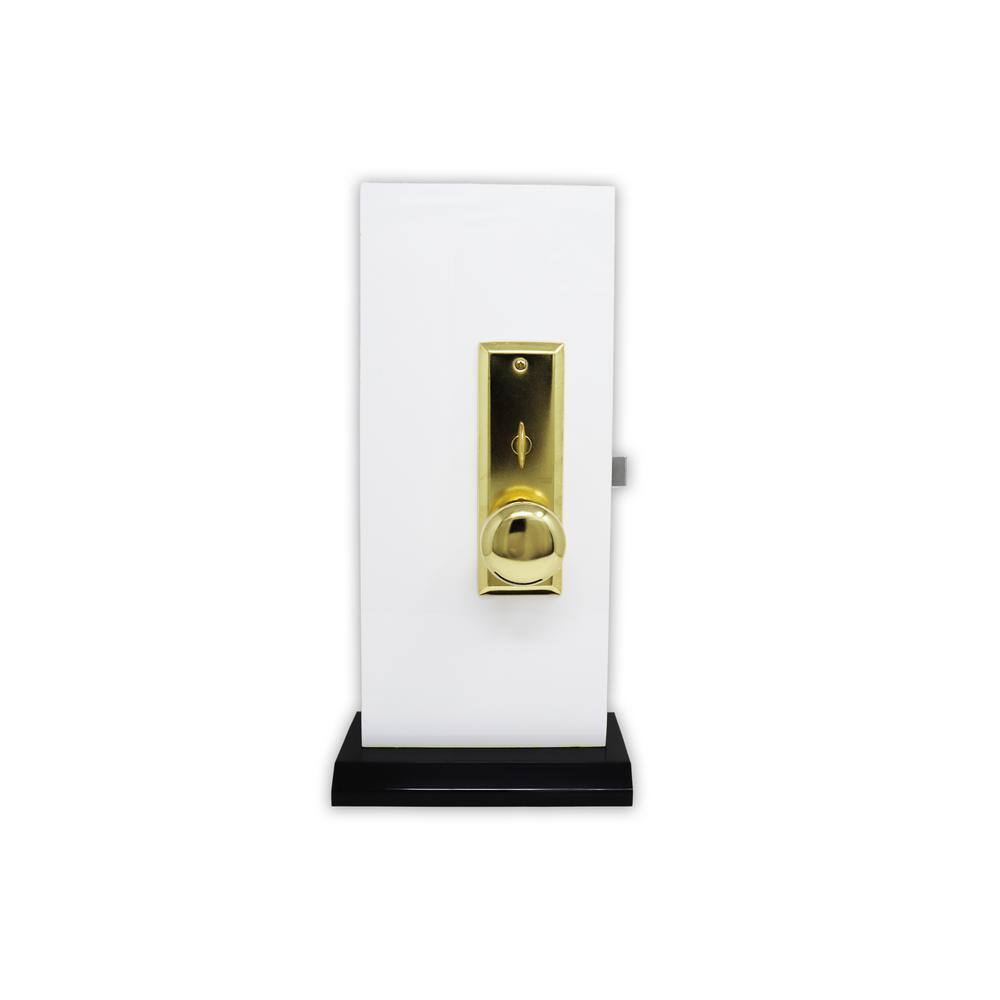 Premier Lock Brass Mortise Entry Right Hand Lock Set with 2.5 in. Backset and 2 SC1 Keys MR01