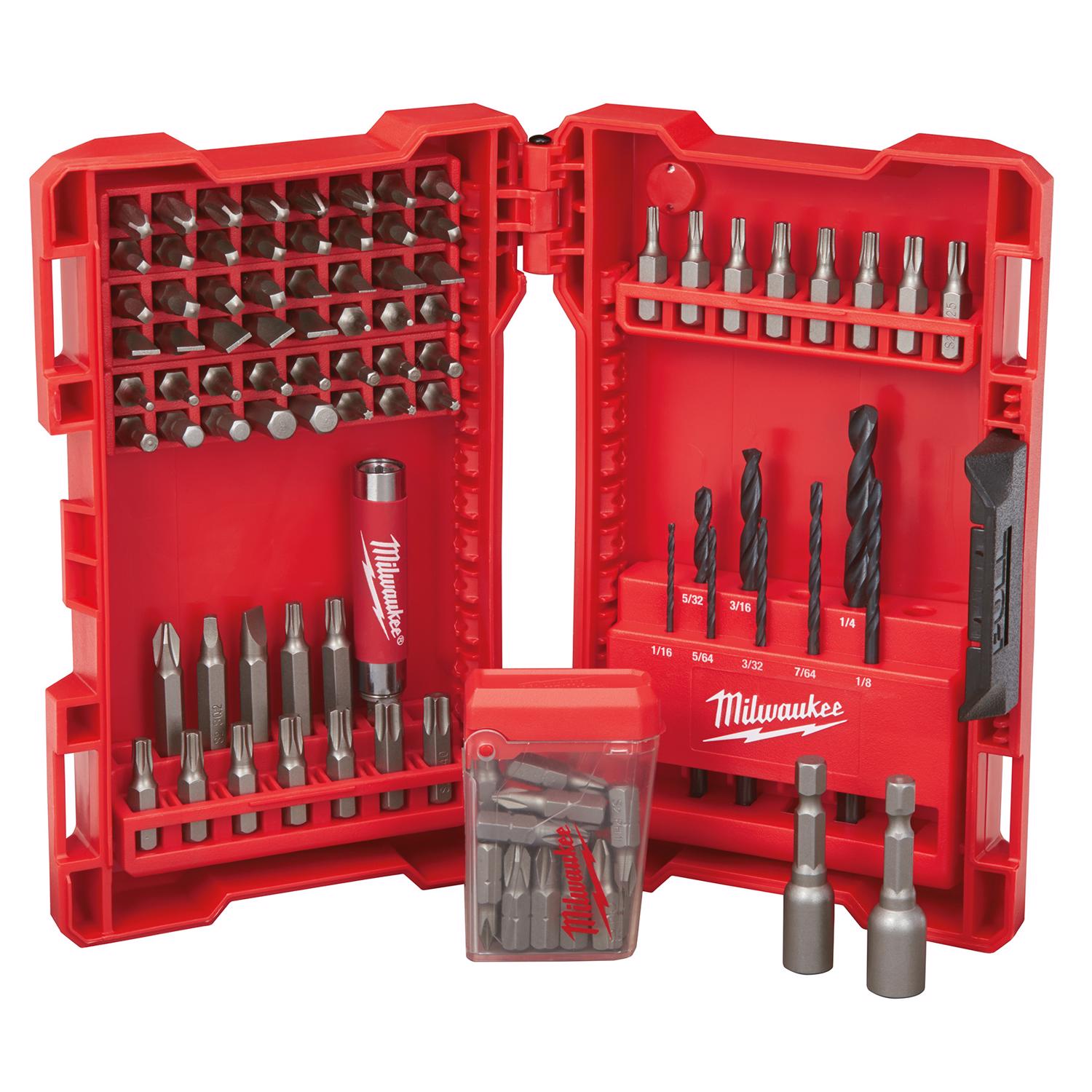 MW Shockwave Assorted 1 in. L Drill and Driver Bit Set Steel 95 pc