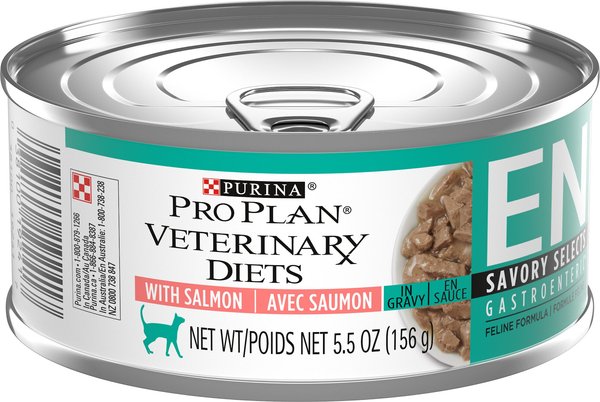 Purina Pro Plan Veterinary Diets EN Gastroenteric Savory Selects in Gravy with Salmon Wet Cat Food