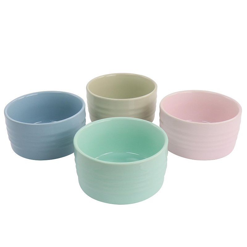 Gibson Home 3.8 inch 8oz Stoneware Ramekin dish set of 4