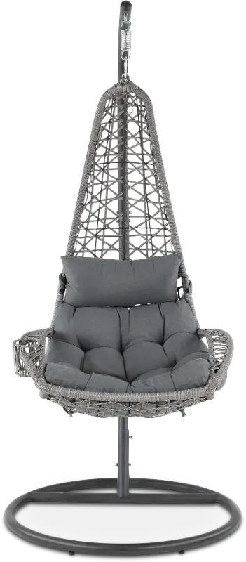 West Lake Gray Patio Hanging Chair