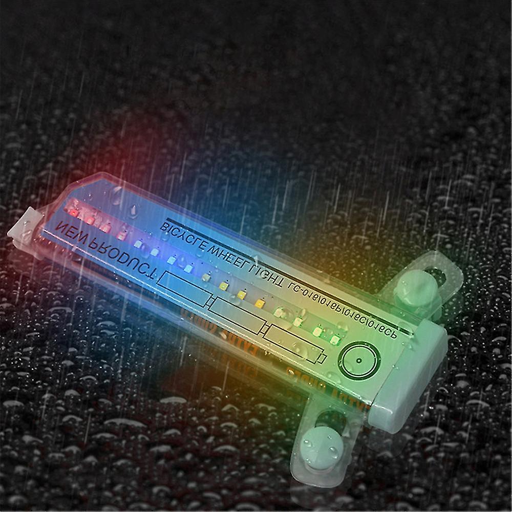 Bicycle Wheel Light Waterproof Bicycle Spoke Light Safety Tire Light 32led Colorful Rider Mountain Bike Riding Equipment，bicycle Accessories