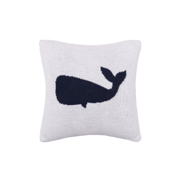 X 10 quot Whale Knitted Throw Pillow