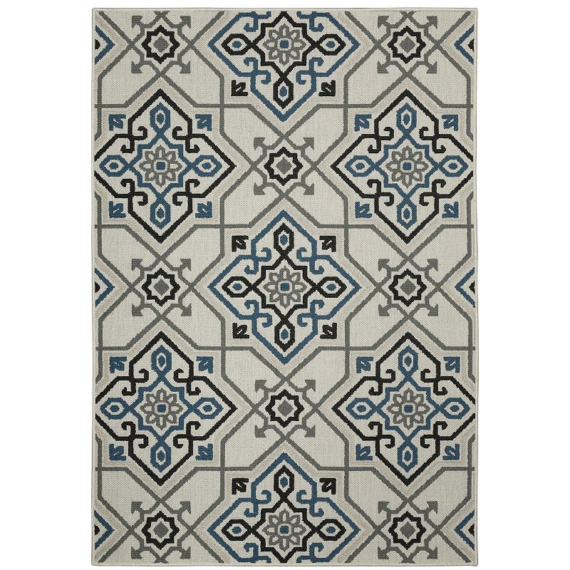 StyleHaven Trevor Botanical Leaf Indoor Outdoor Rug