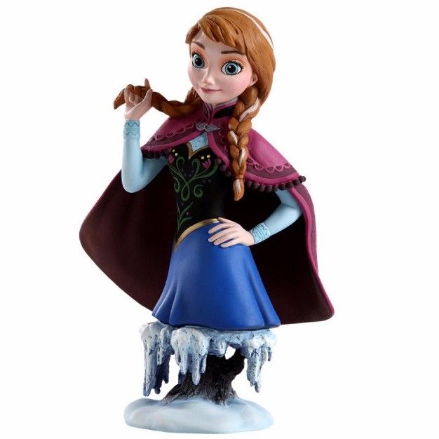 Blue And Burgundy Red Frozen Anna Christmas Tabletop Figurine