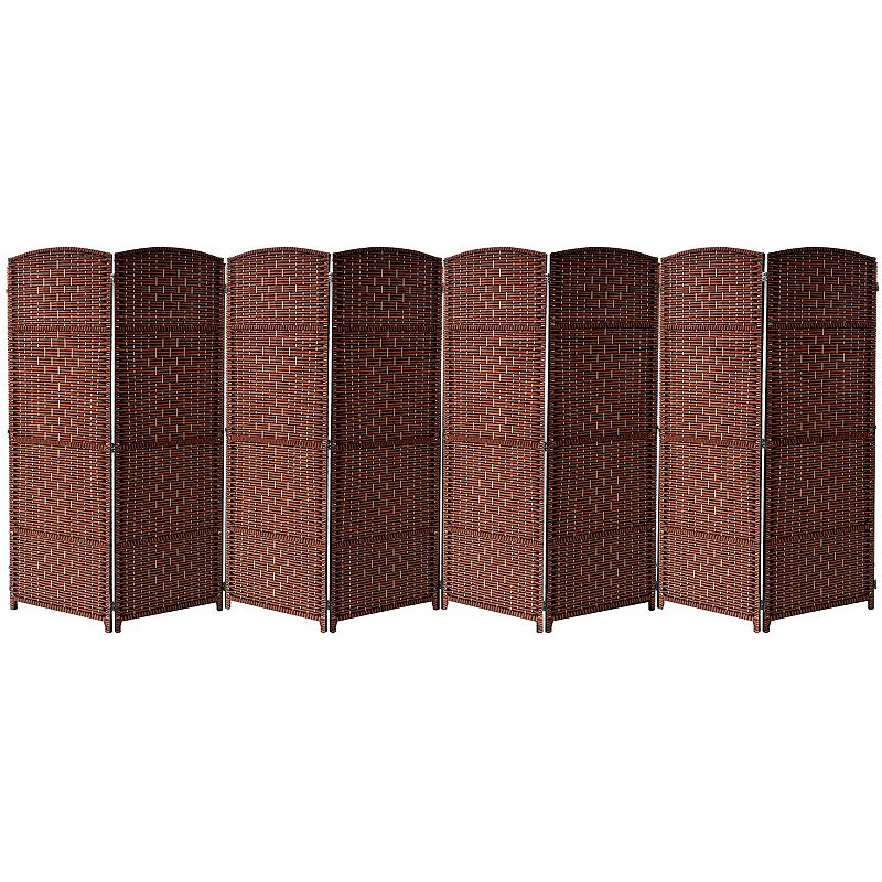 Sorbus 8-panel Extra Wide Diamond Weave Room Divider