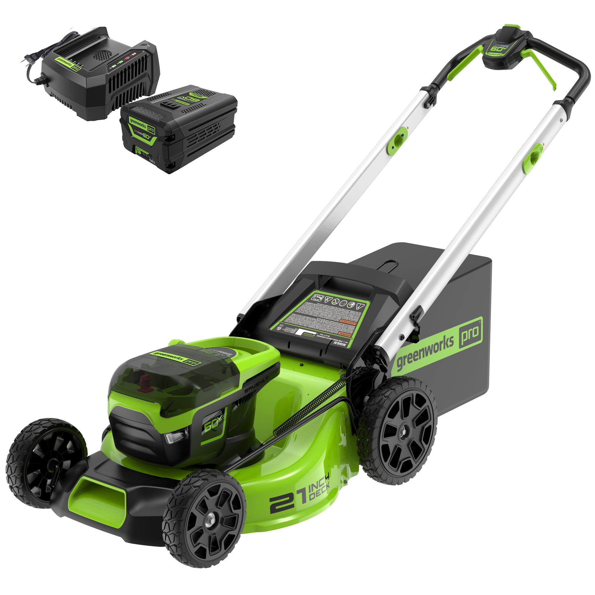 60V 21-Inch Cordless Lawn Mower | Greenworks Pro