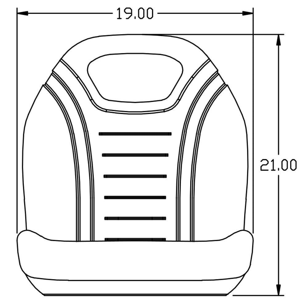 High Back Seat 420-200 Fits John Deere F910 F911 F925 F930 TCA13830