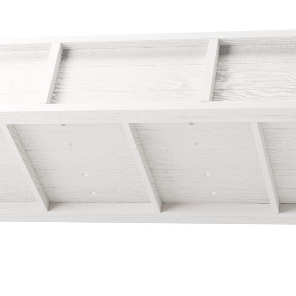 LUE BONA Raised Garden Bed， Elevated Wood Planter Box Stand for Backyard， Patio， Balcony-White DPTHD23002-1