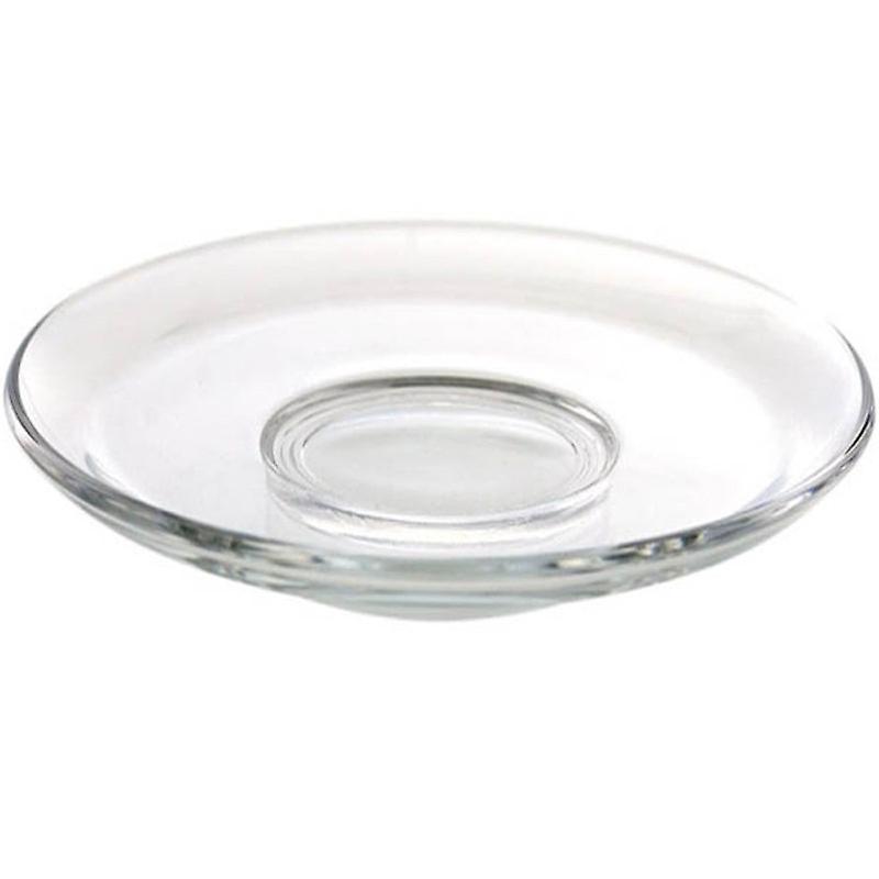 4pcs Premium Clear Glass Plate Saucers， Great For Servicing， Snacks， Fruits， Coffee， And Tea Cups Tea Cup And Saucer