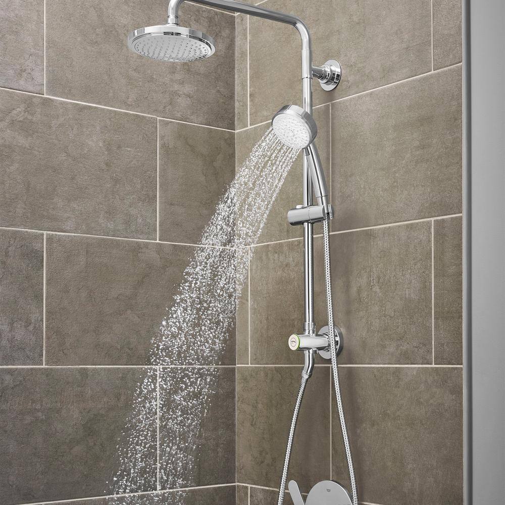 GROHE Vitalio 5-spray 7 in. Dual Shower Head and Handheld Shower Head in Chrome 26520000