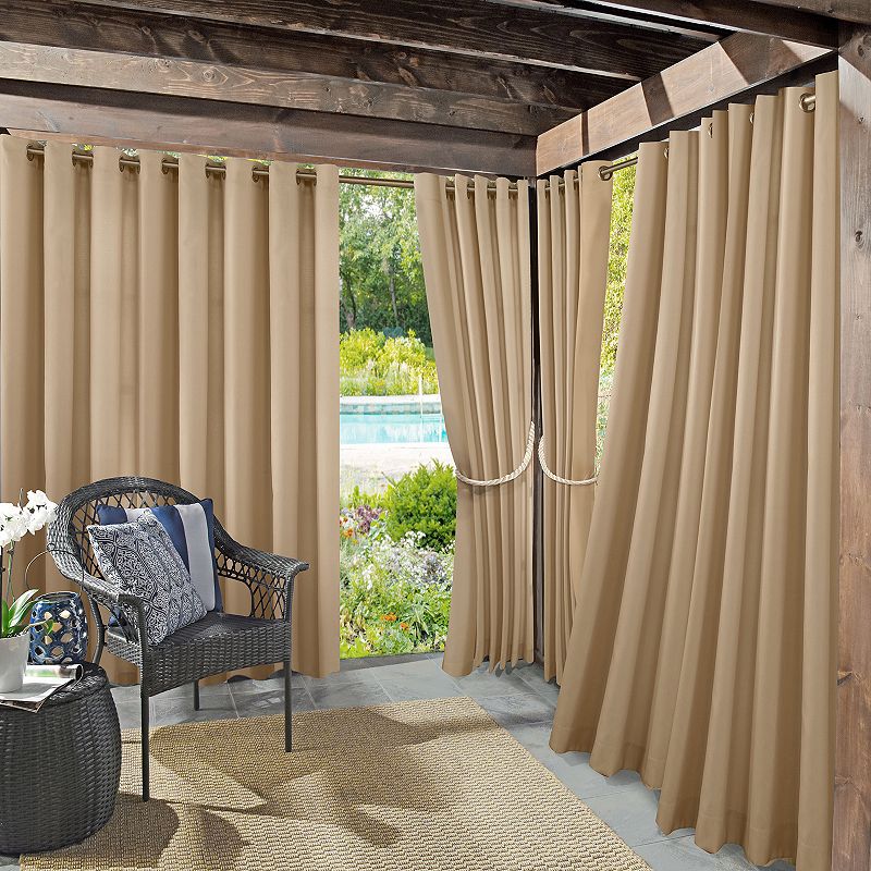 Sun Zero Sailor Indoor/Outdoor Fade Resistant + UV Protectant Curtain Panel