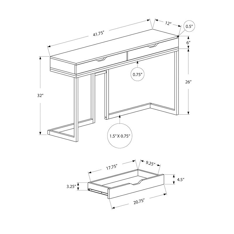 Monarch Modern Accent Console Table