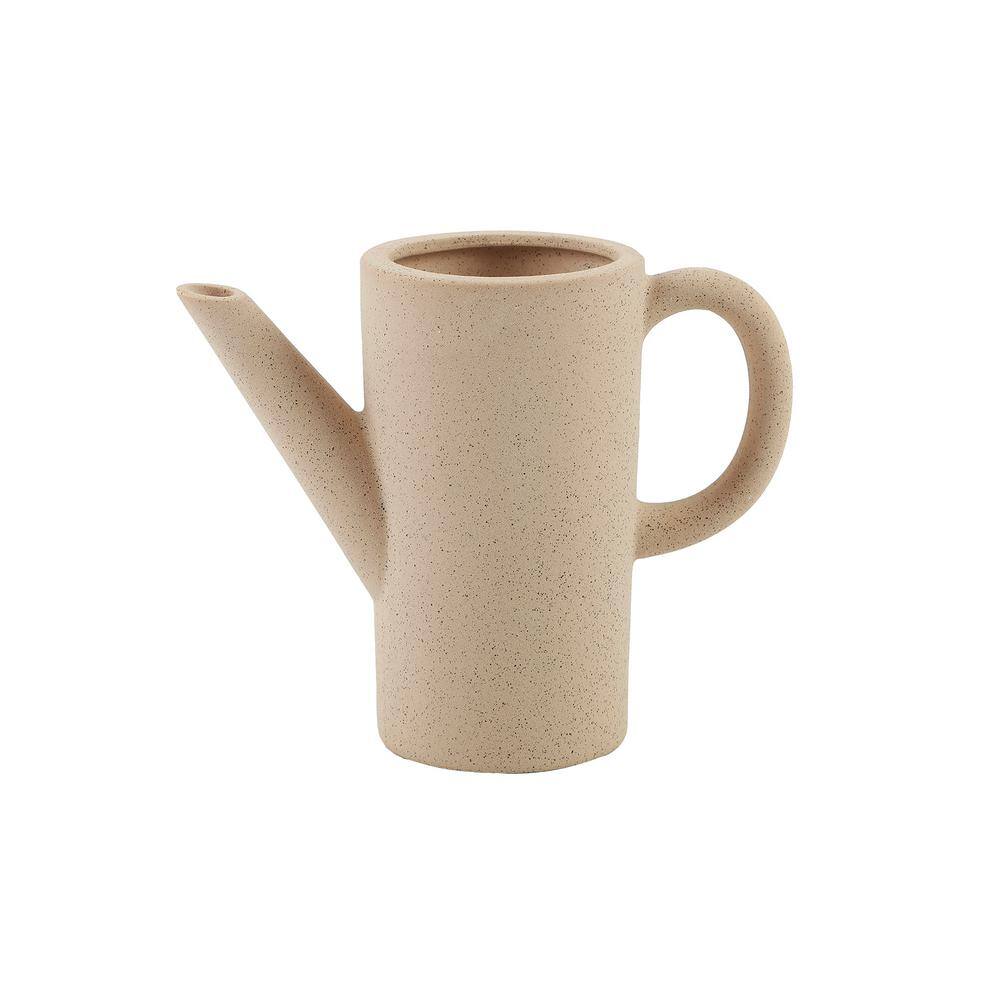 Flora Bunda 8.75 in. Ceramic Watering Can Speckle Natural CTC1783E-SPNAT