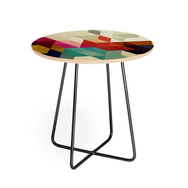 Deny Designs Modele 7 Side Table (Round or square， 2 leg options)