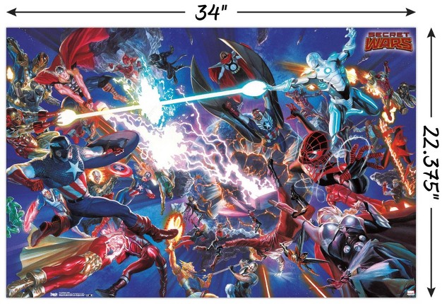 Trends International Marvel Comics Secrets Wars Battle Unframed Wall Poster Prints