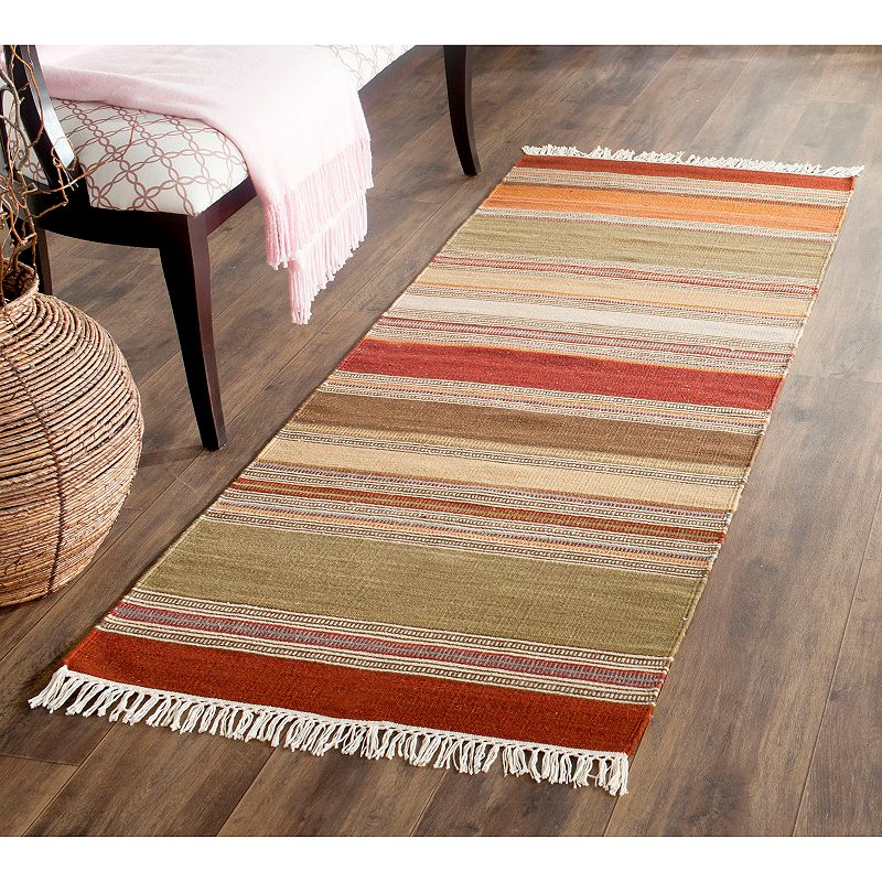 Safavieh Kilim Reese Striped Wool Blend Rug