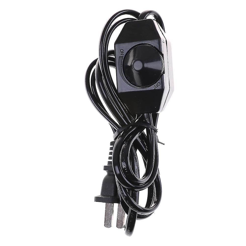 New White/black Lamp Power Cord W Dimmer Switch Ac 220v/110v Us Plug Hfmqv