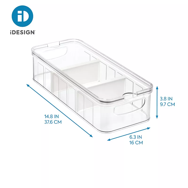 iDesign Crisp Large Divided Bin