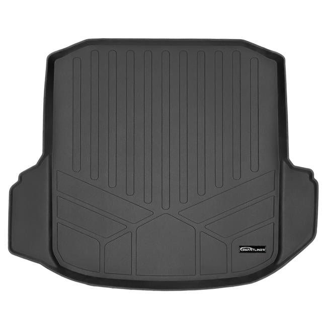 Smartliner SD0429 All Weather Custom Trunk Floor Mat Cargo Liner for 2019-2021 Volkswagen Jettaand#44; Black