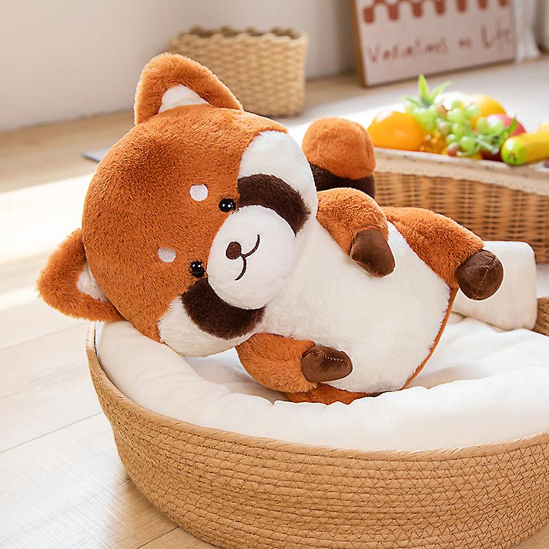 Super Kawaii Baby Face Raccoon Plushie Stuffed Animals Red Panda Plush Toy Kids Cuddly Dolls Birthday Xmas Gift For Boy Girl