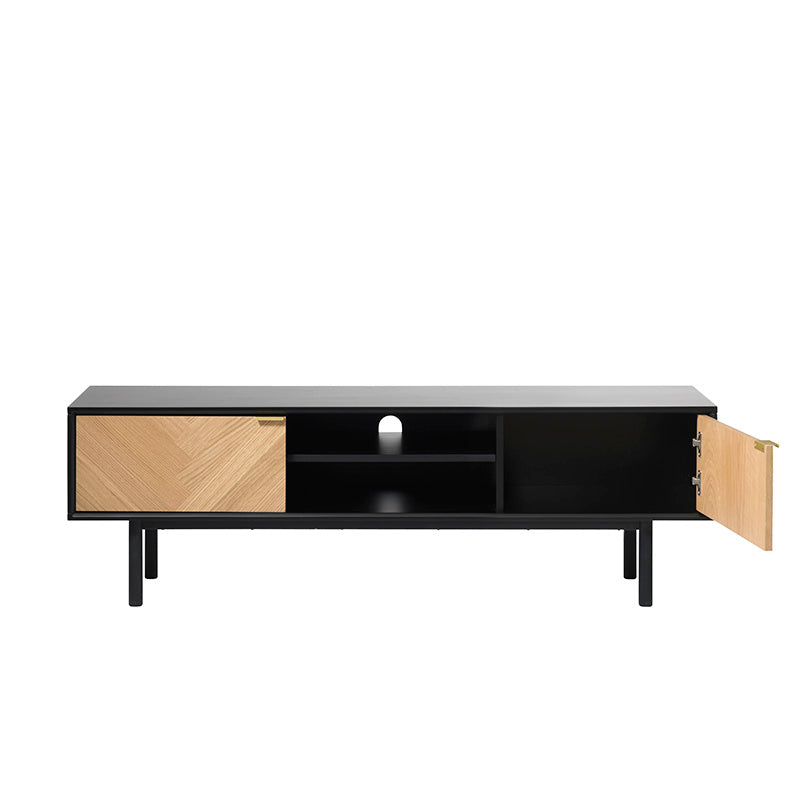 CALVI TV Entertainment Unit 1.6M - Natural & Black