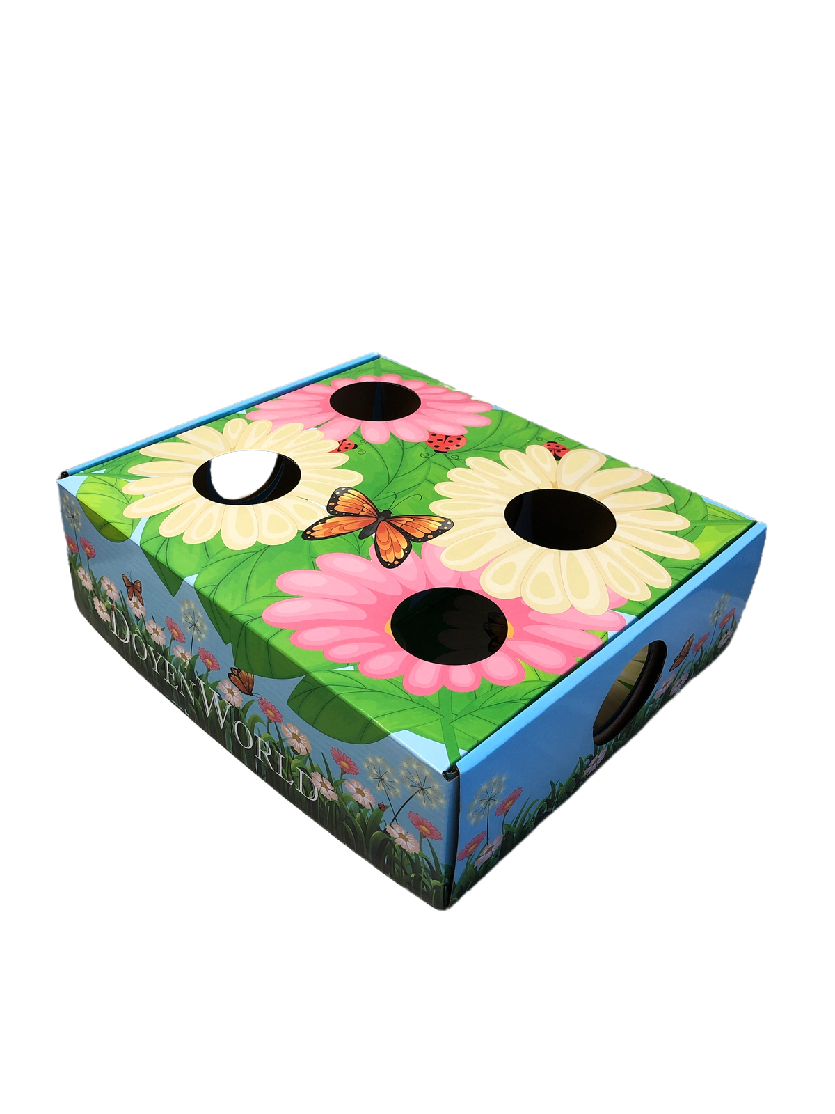 Doyen World Garden Puzzle Box Cat Toy