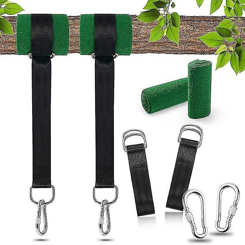 Tree Swing Hanging Straps，portable Tree Swing Straps Hanging Kit Holds Up 2200lbs，1.5m Long Straps 2