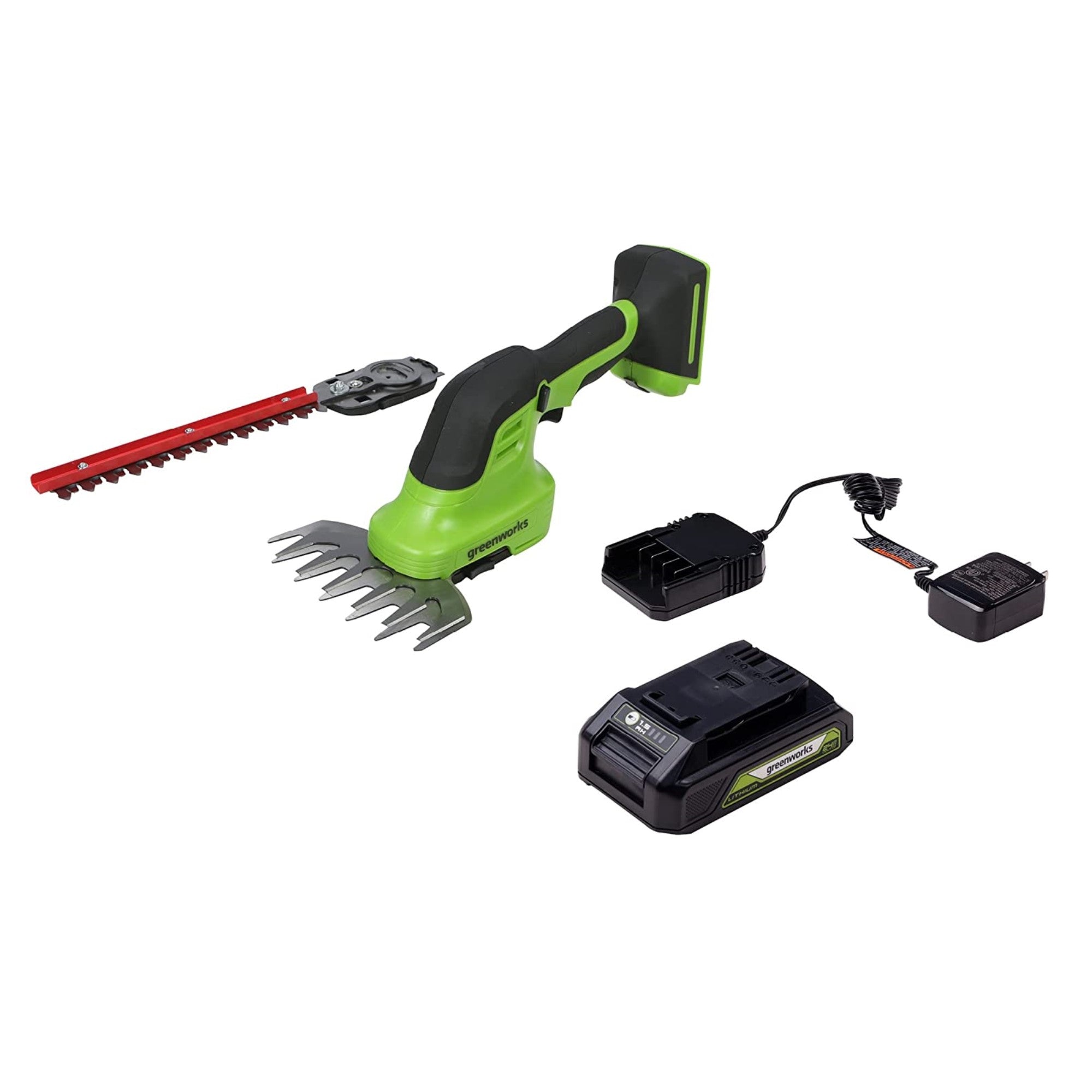 24V Shear Shrubber w/ 1.5Ah USB Battery  Charger