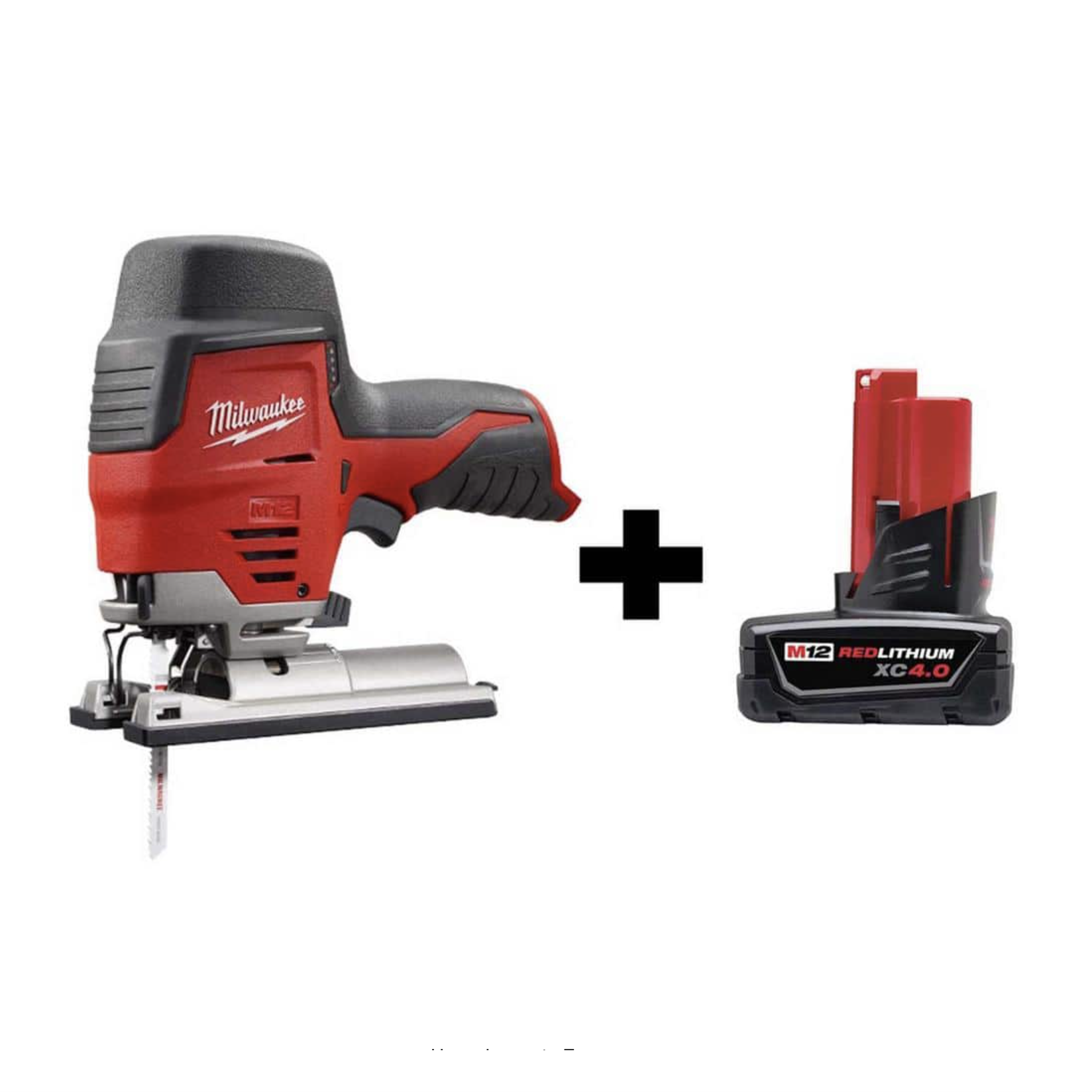 Milwaukee M12 12V Lithium-Ion Cordless Jig Saw With 4.0 Ah Battery