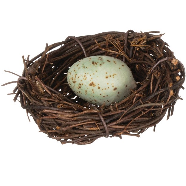 Sullivans Artificial Birds Nest With Egg 1 quot h X 2 quot w Green