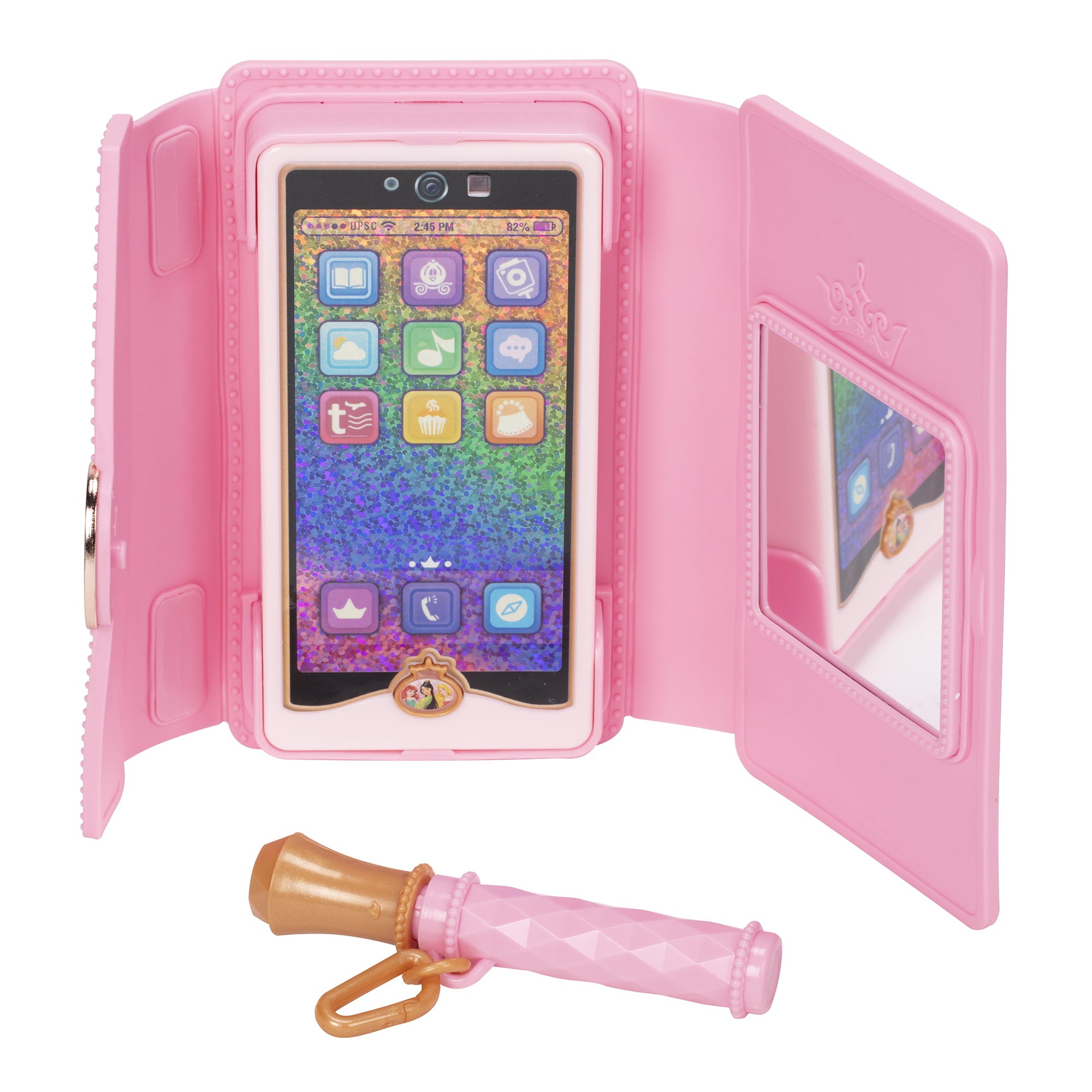 Disney Princess Style Collection Play Phone and Stylish Clutch with Handle and Mirror