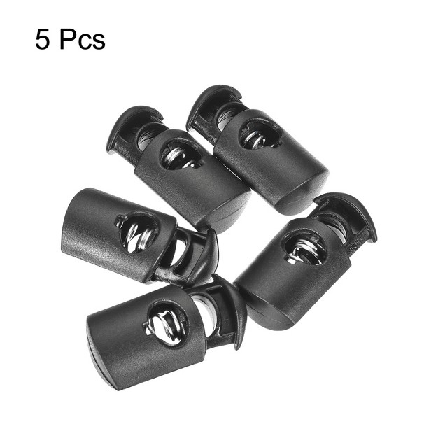 Unique Bargains Plastic Cord Lock Spring Rope End Stop Toggle Stoppers For Outdoor Camping