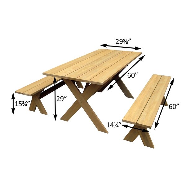 XFrame Picnic Table Dining Set