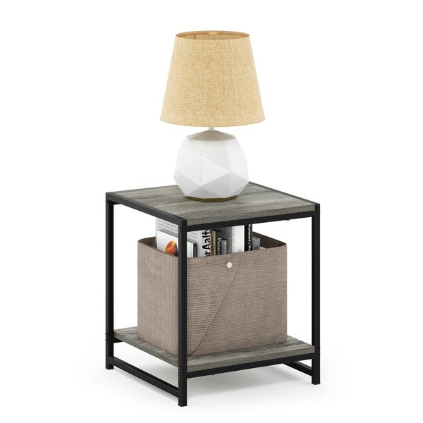 Furinno Camnus Modern Living 2-Tier End Table