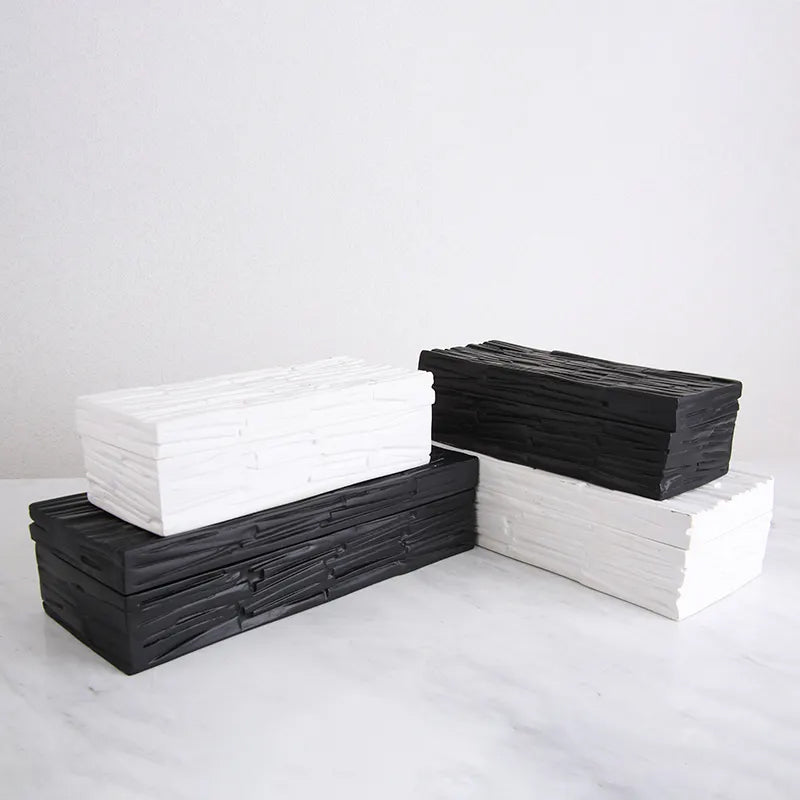 Black Resin Decorative Box-A Fc-Sz2023A