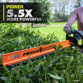 RYOBI ONE+ HP 18V Brushless Whisper Series 24 in. Cordless Hedge Trimmer with 2.0 Ah Battery and Charger P26110