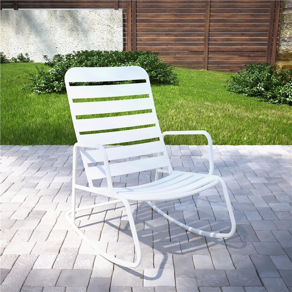 The Novogratz Poolside Collection Roberta Outdoor Rocking Chair